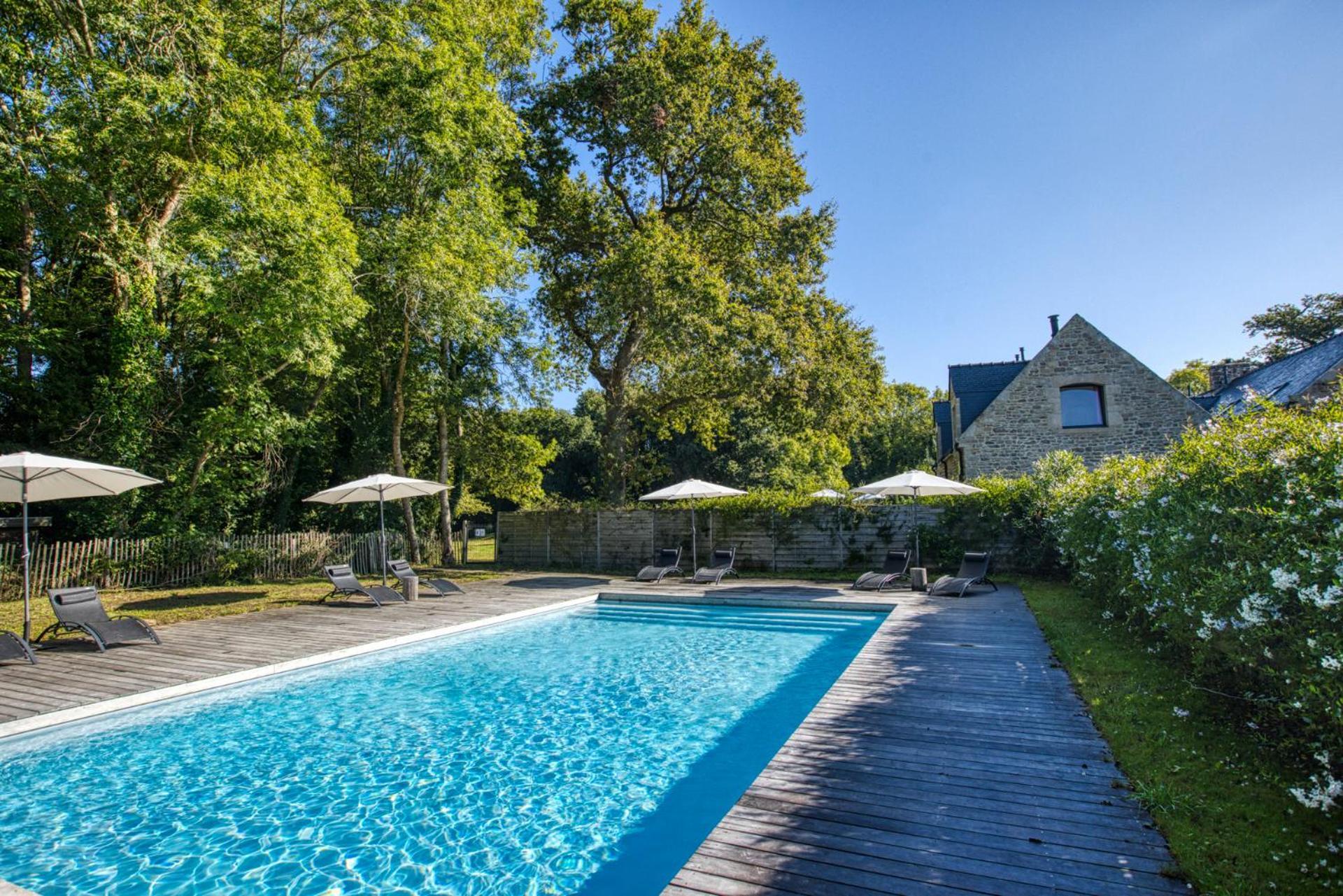Les gîtes du Plec - Piscine Locoal-Mendon Extérieur photo